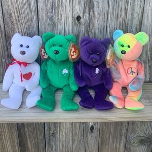 Ty Beanie Babies Valentino Erin Princess Peace